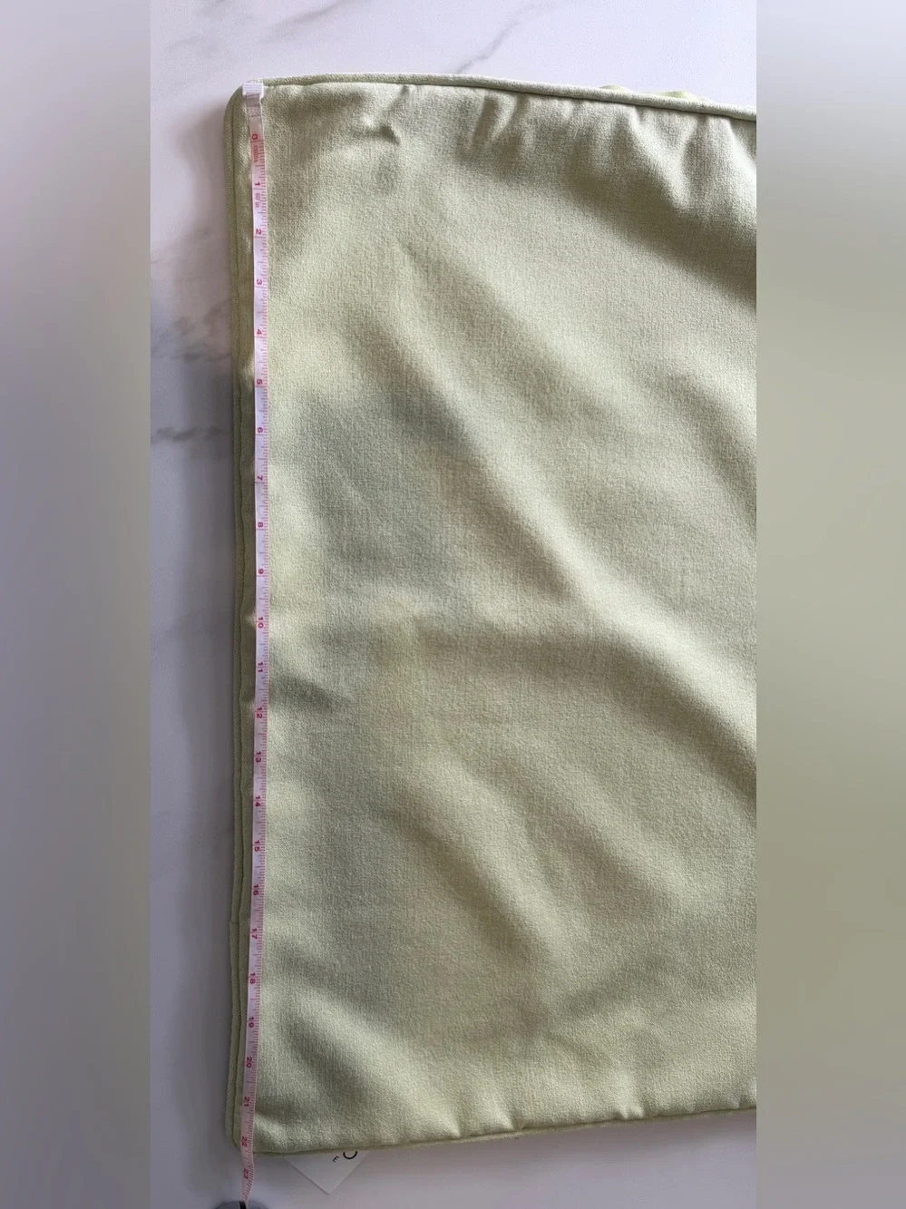 Callisto Home Sage Green Velvet Square Pillow